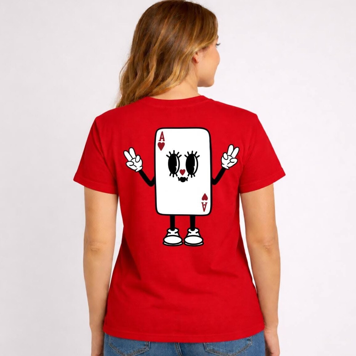 💎 Neon Heart Poker Tee for Glamorous Vegas Vibes — aesthetic edit 564