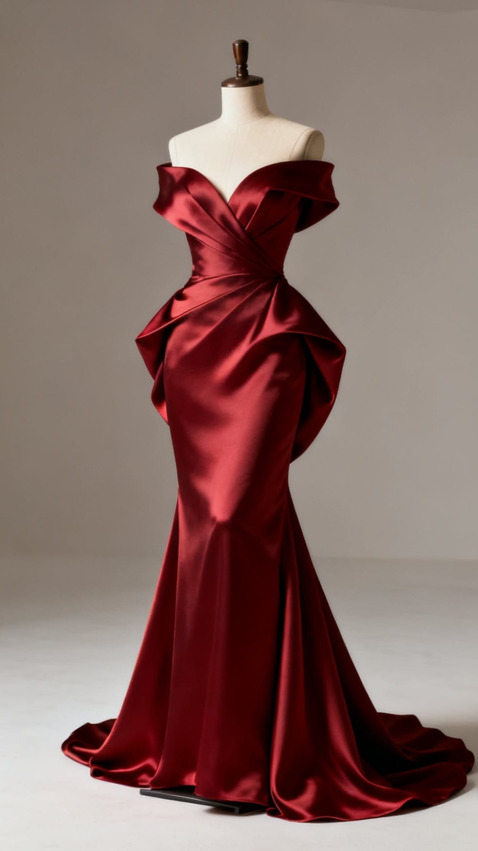 Neon Hues Kiss Crimson Silk in Vintage Glamour | 🎆 🌌 daily dose of beauty 118