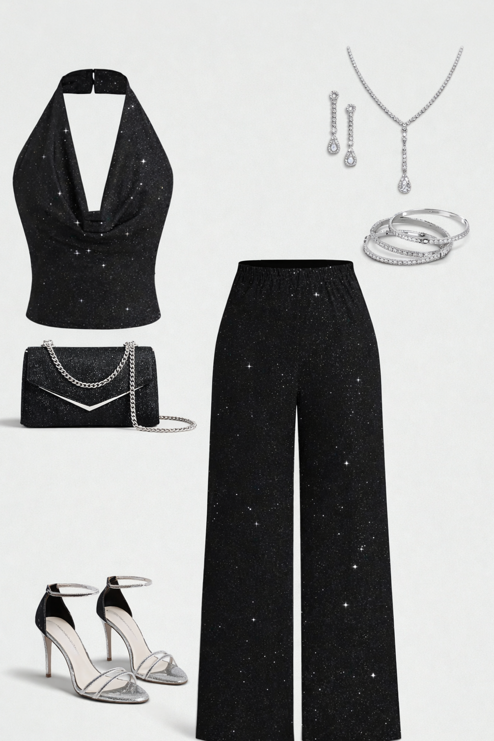 Neon-Infused Black Glamour for Vintage-Themed Celebrations • 🔸 🖼️ 230