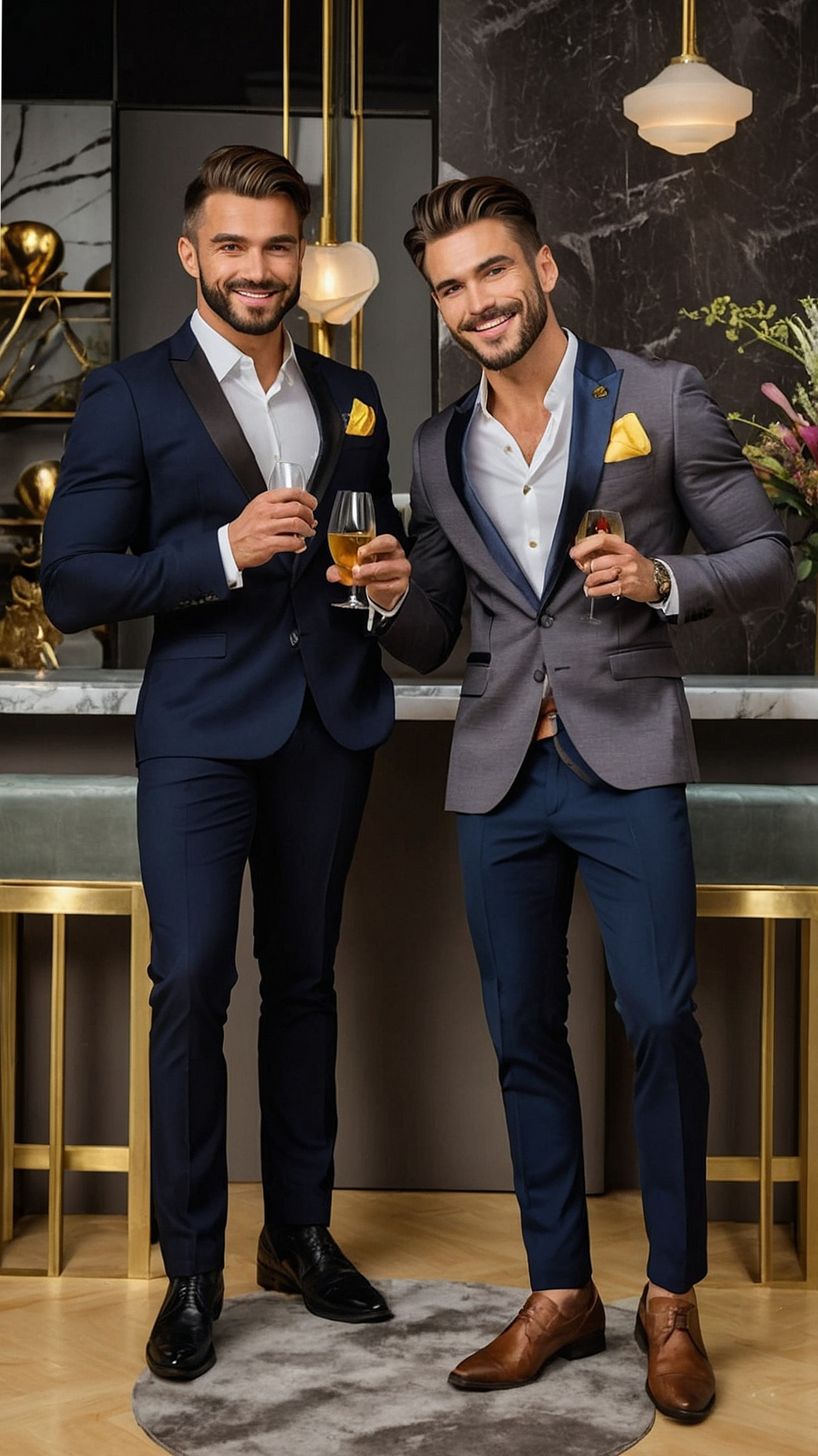 ⊹ Neon-Infused Holiday Vibes: 17 Chic Mens Christmas Party Looks for 2024 ⊹ 🎞️ 🎰 339