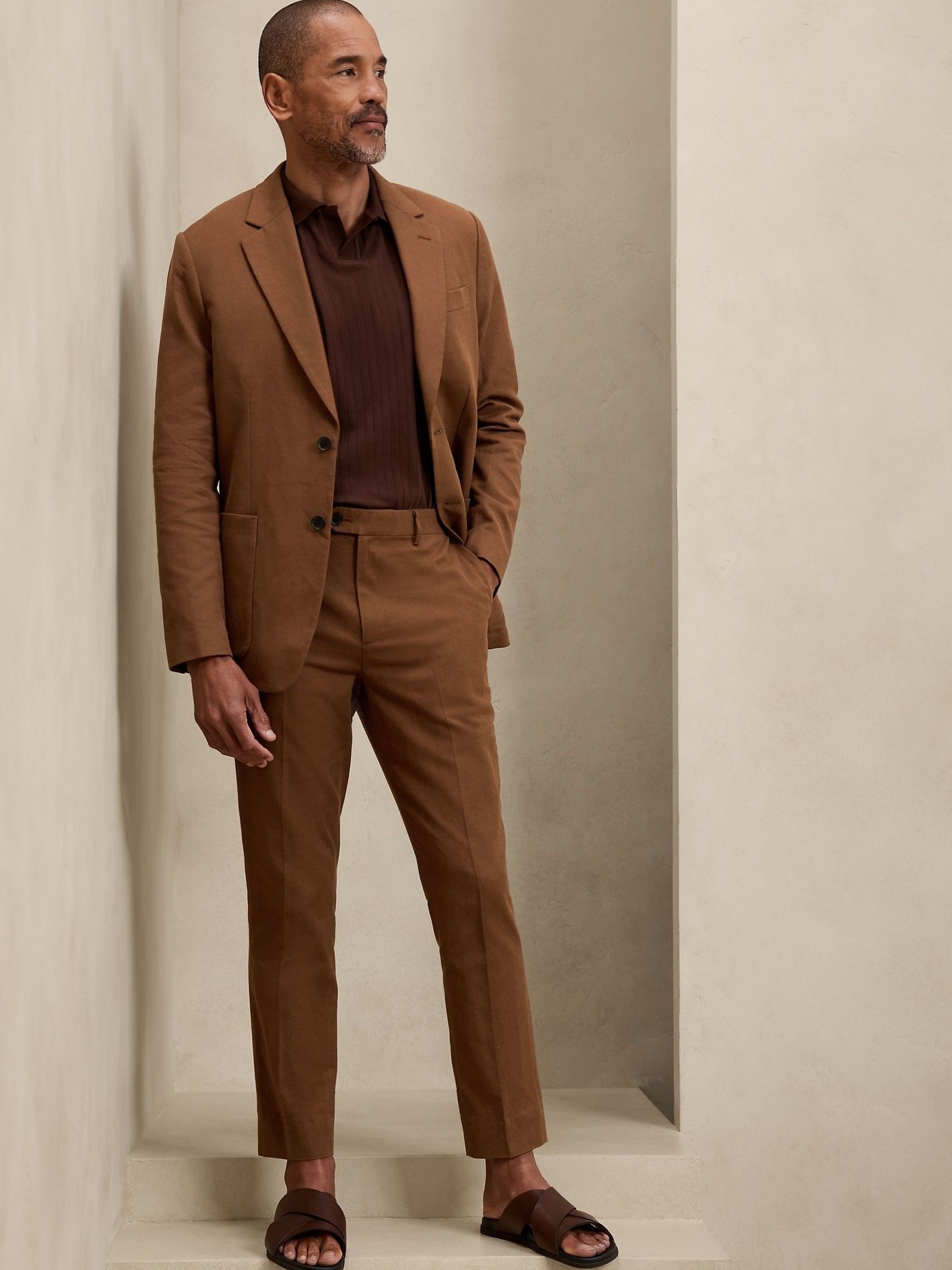 🧿 🧿 ⟡ Neon-Laced Linen Suit Trousers in Tailored Fit 303