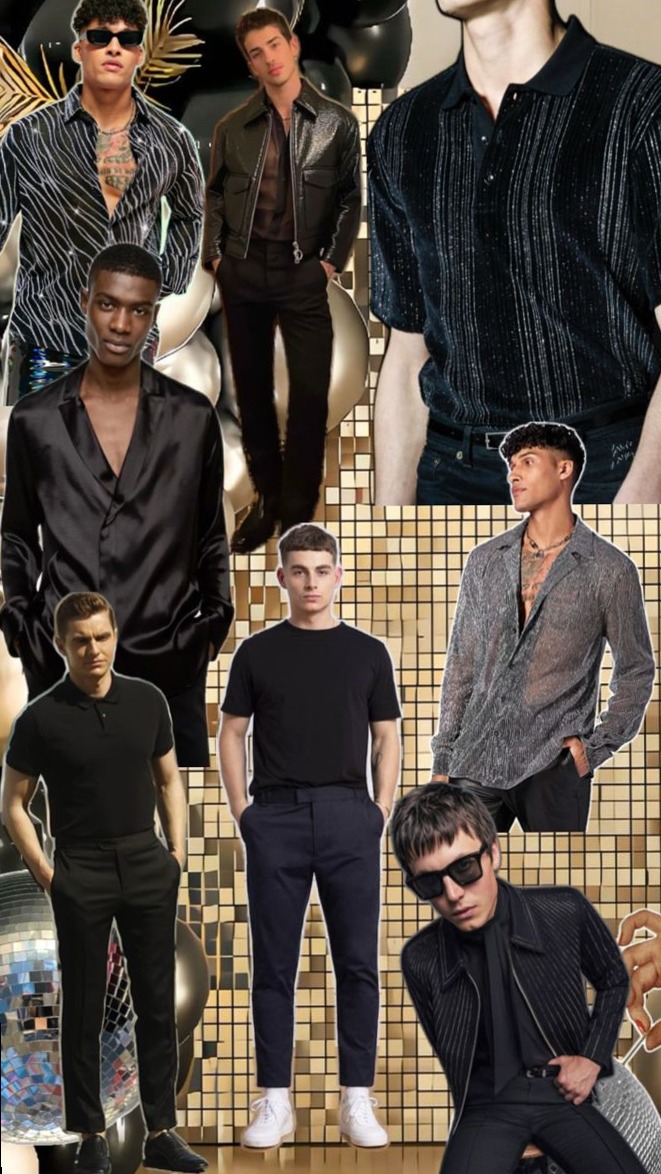 ✦ neon-lit dream vibes ✦ Neon-Glazed Vintage Elegance: Bold Casual Menswear 🌸 🌸 340