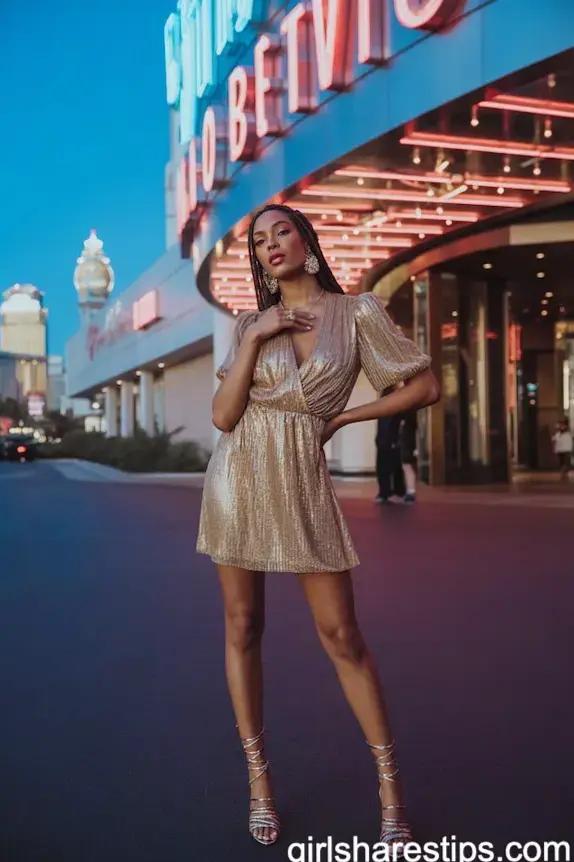 🕰️ 🎪 🃏 neon-lit dream vibes ✦ Neon Glam Summer Styles: 21 Chic Looks for Sin Cit 593