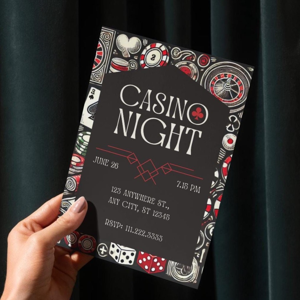 Neon Nocturne: Velvet Gambit Party Invite 🌟 👠 108