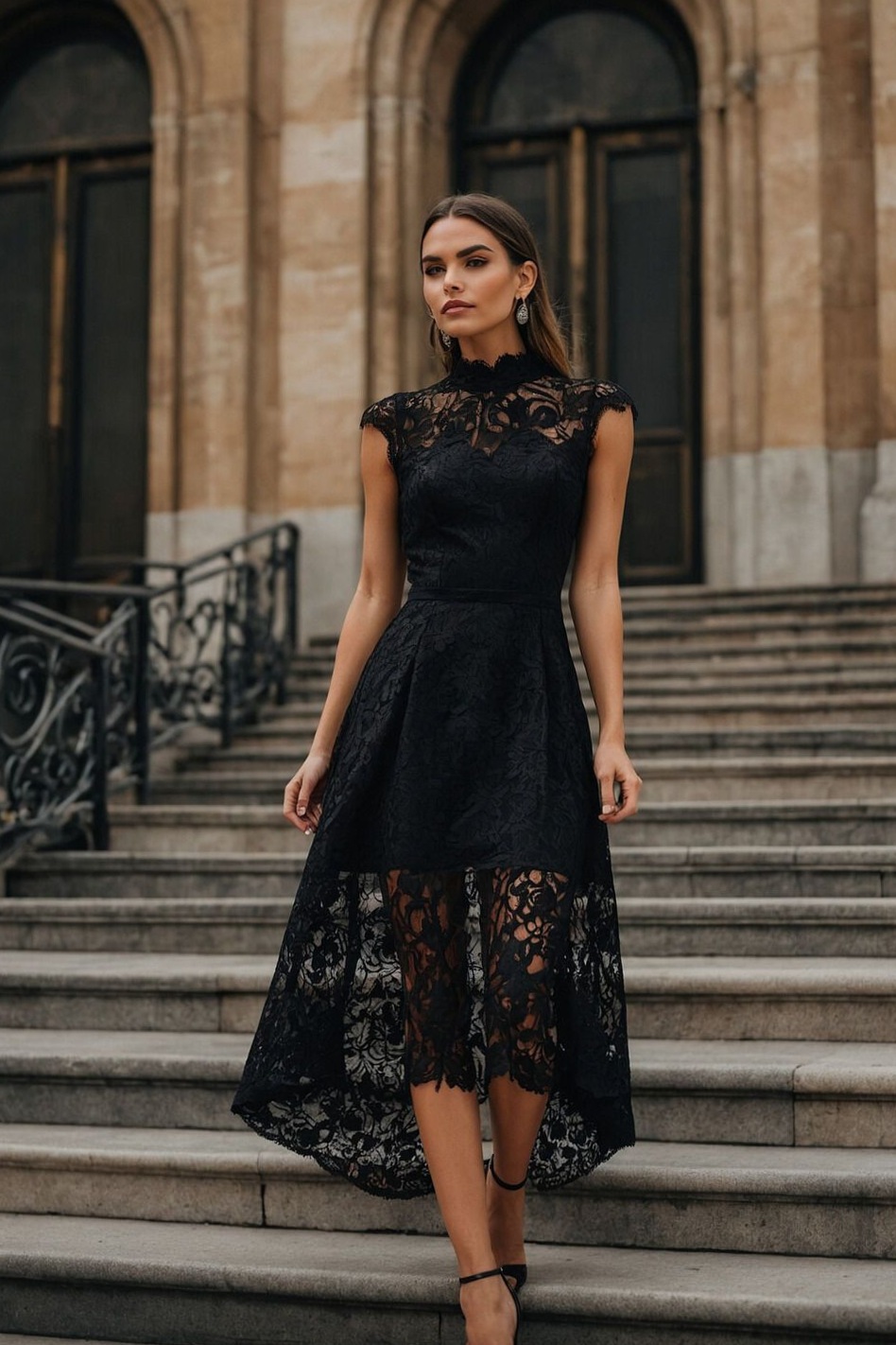 ✨ 🌹 Neon Noir: Bold Black Looks for Glitzy Birthday Affairs 609