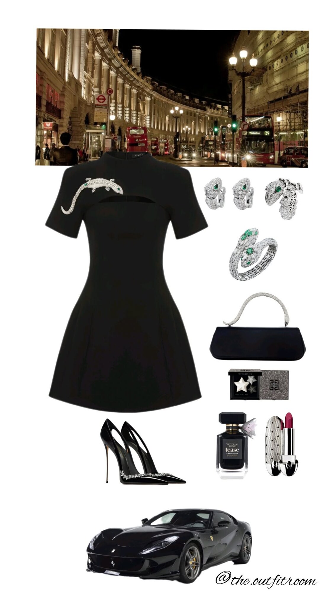 🌵 🌻 ⟡ Neon Noir Elegance in Midnight Silhouette 533