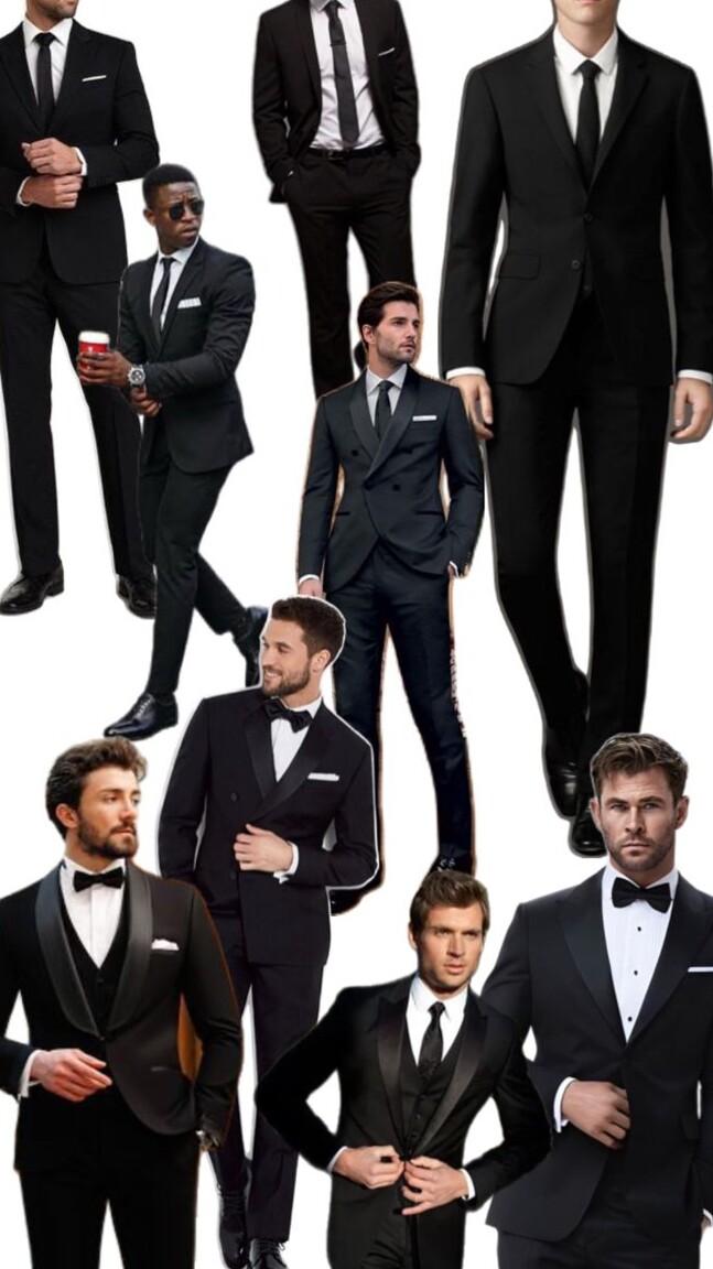 💟 🔮 ⟡ Neon Noir Suit Elegance | Retro Gaming Glam for Men 839