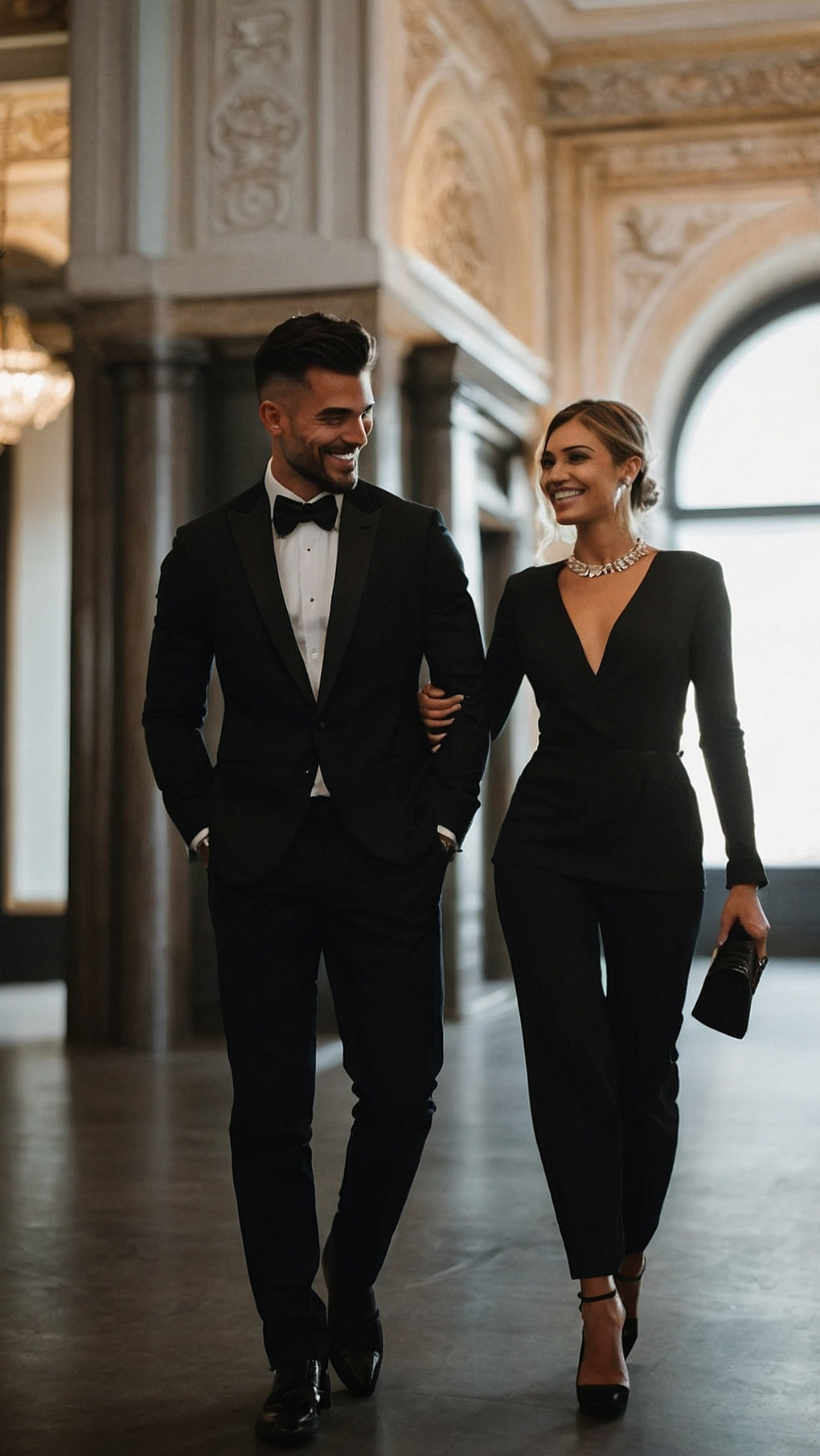 🕯️ ⟡ Neon Nostalgia: 15 Luxe Couple Outfits for Festive Twinning Glam 728