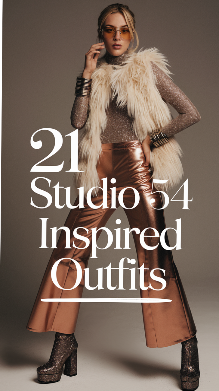 🌿 ✦ Neon Nostalgia: Glitzy Studio 54 Looks for Unapologetic Glam 828