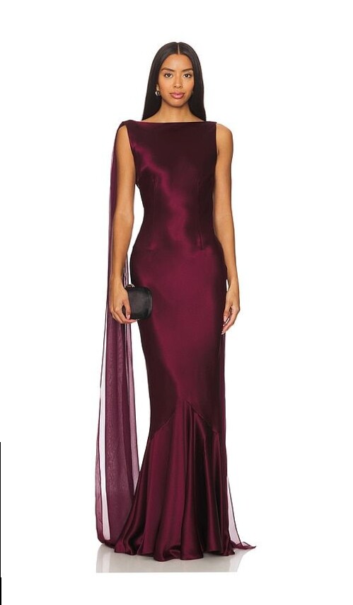 🎲 📻 🎰 Neon Reverie: Port-Colored Silk Elegance — aesthetic edit 291