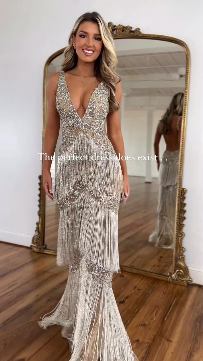 👠 🕶️ | Neon Sequin Mermaid Maxi with Beaded Tassel Accents | designer life aesth 682