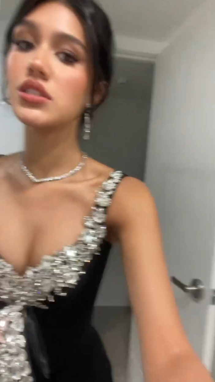 🌺 Neon-Thread Beaded Gown for Electric Evening Affairs | gather and glow 575