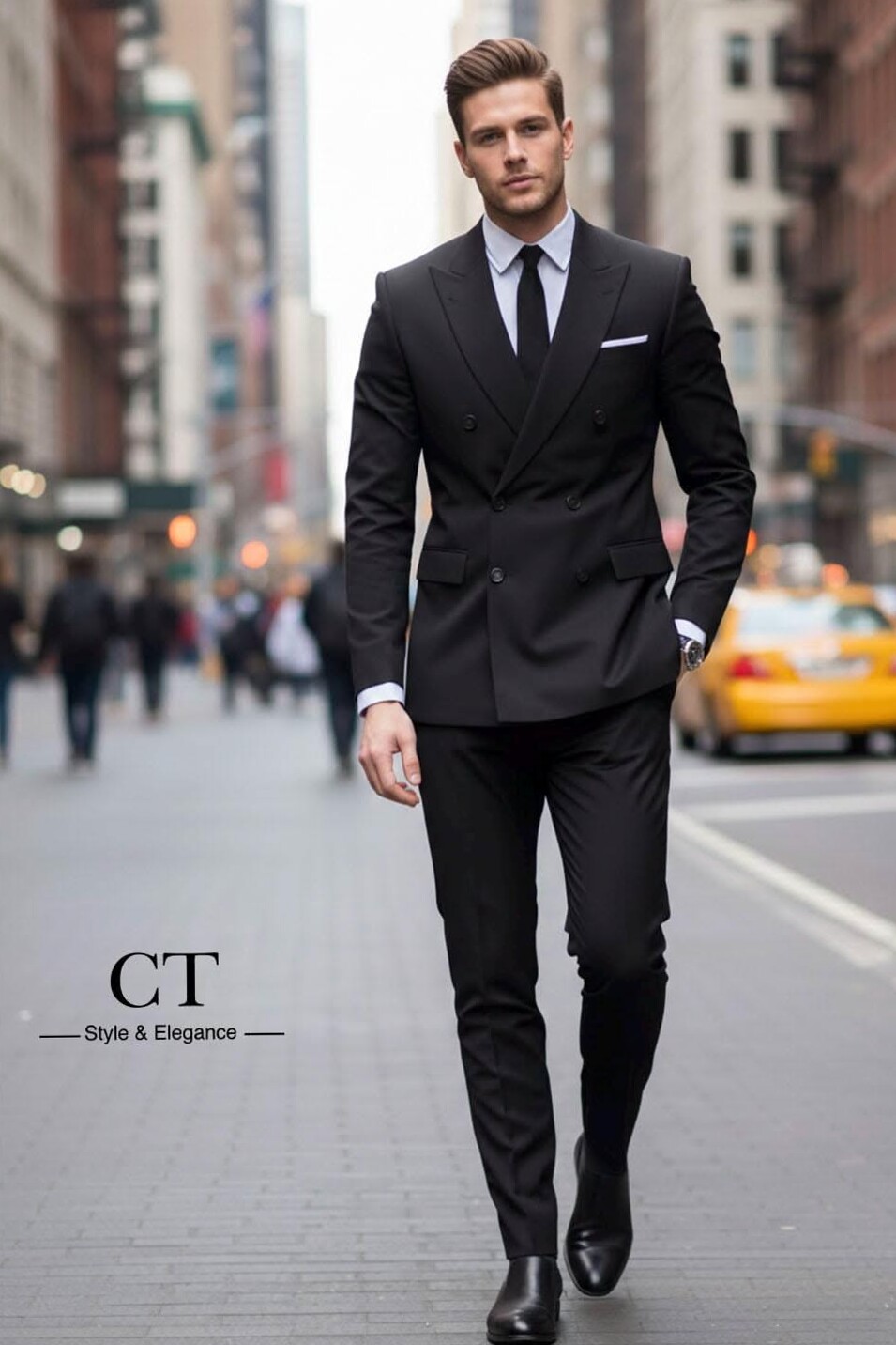 Neon-Trimmed Vintage Suit for Timeless Formal Occasions | 🎉 🌟 🎈 creative studio  378