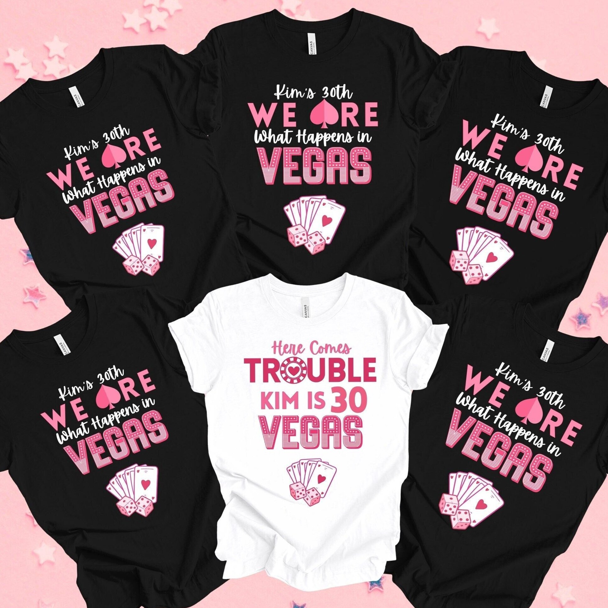 Neon Vegas Elegance 30th Birthday Shirt & Matching Tee – Vintage Party Style Gif 991