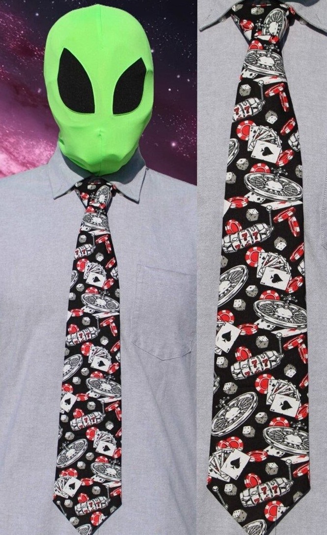 🎨 🧿 Neon Vegas Tie: Dice Dreams & Velvet Gambles 754