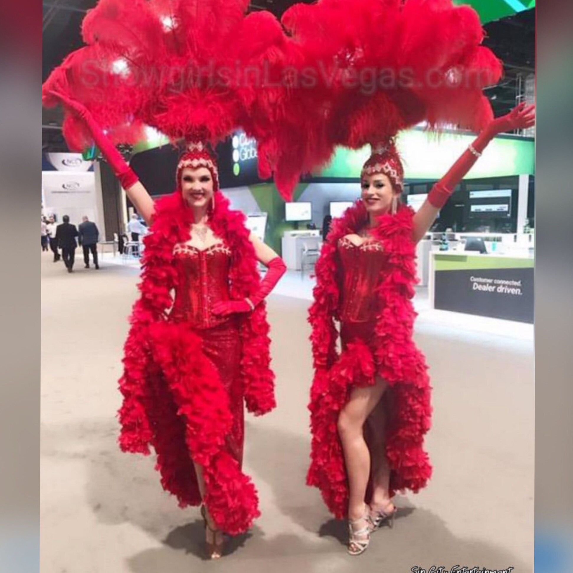 ⊹ Neon Velvet Showgirls in Crimson Corsets ⊹ 📻 📜 101