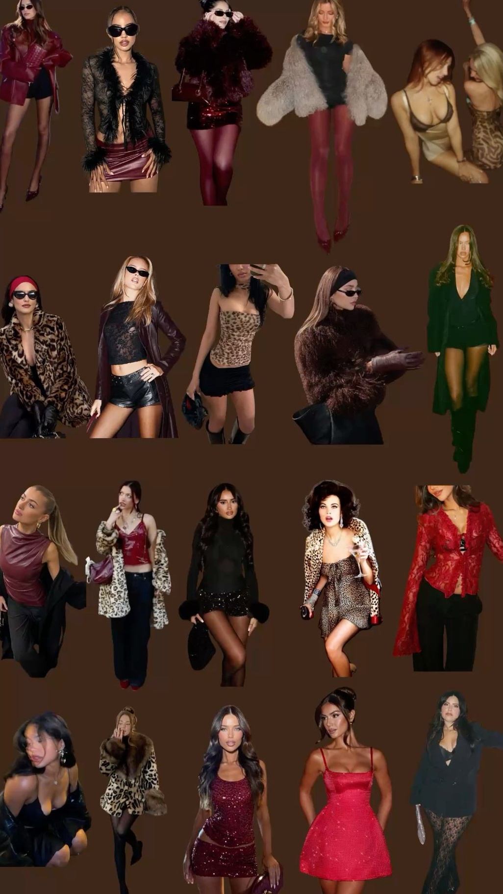 Neon-Vintage Glam Party Aesthetic & Game-Inspired QCC Dress Code Vision Board 🎯  558