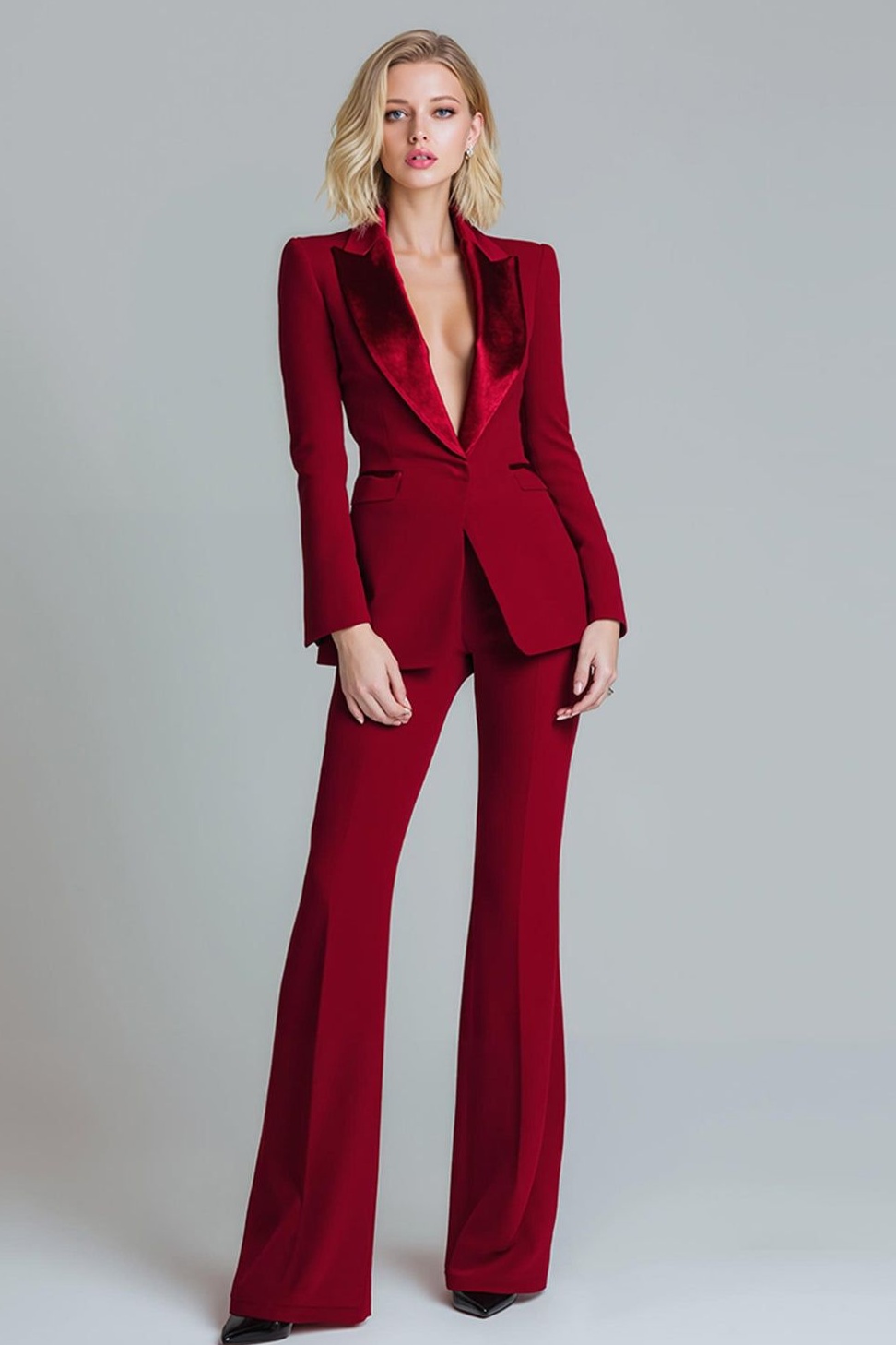 🌷 🌲 🌺 Neon-Vintage Red Tuxedo Suits for Bold Party Elegance | elevate your event 493