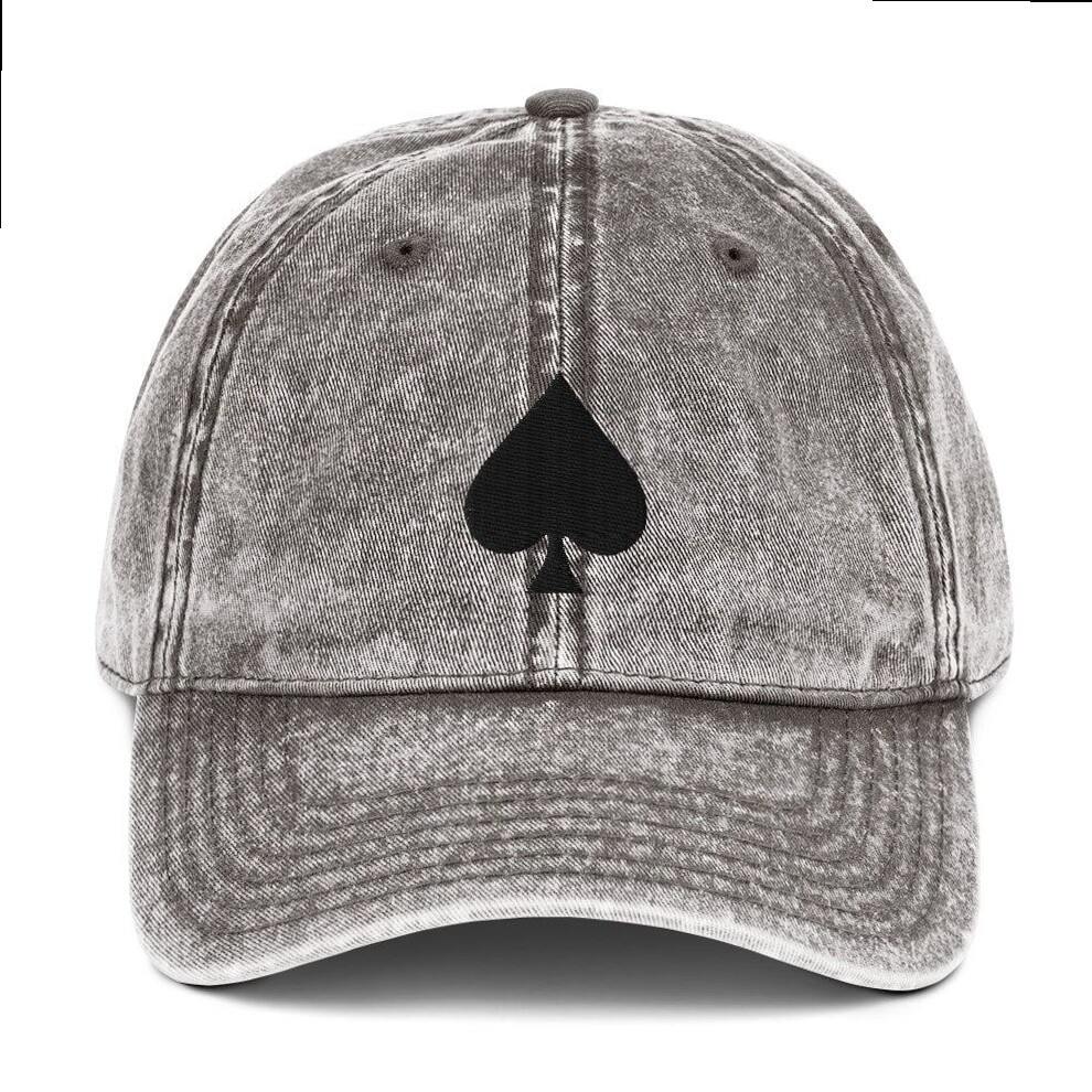 Neon-Washed Spades Dad Hat, Retro Game Aesthetic • 👒 642