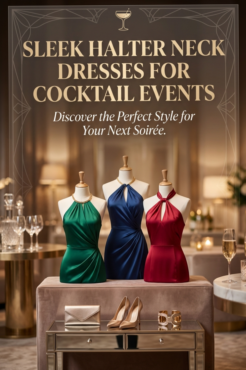 Neon Whispers of Timeless Halter Elegance | 🕰️ 🎪 art of living well 131