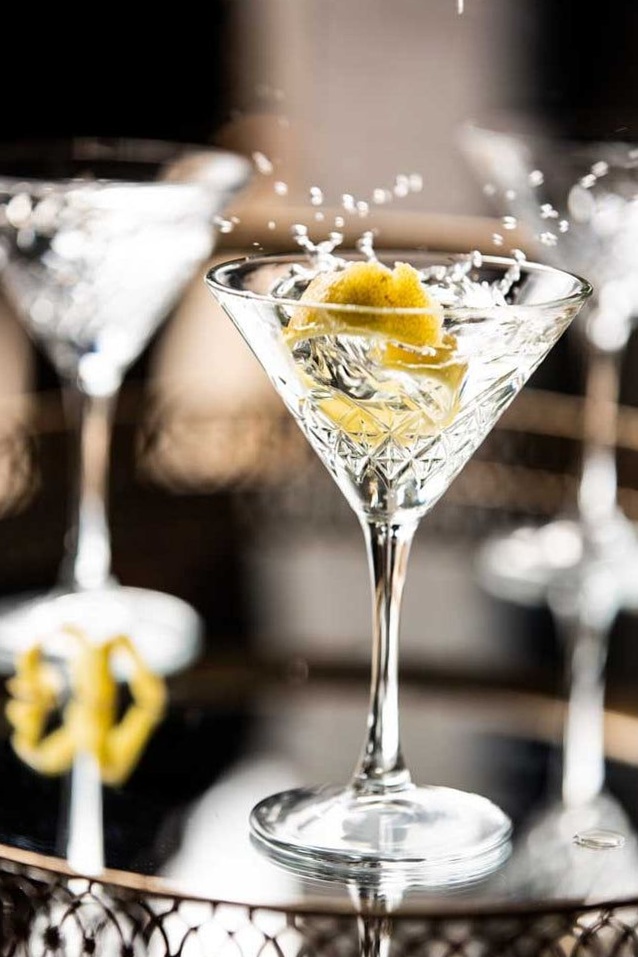 ✦ old hollywood glam ✦ Neon Elegance in a Vintage Martini Glass 🧿 941