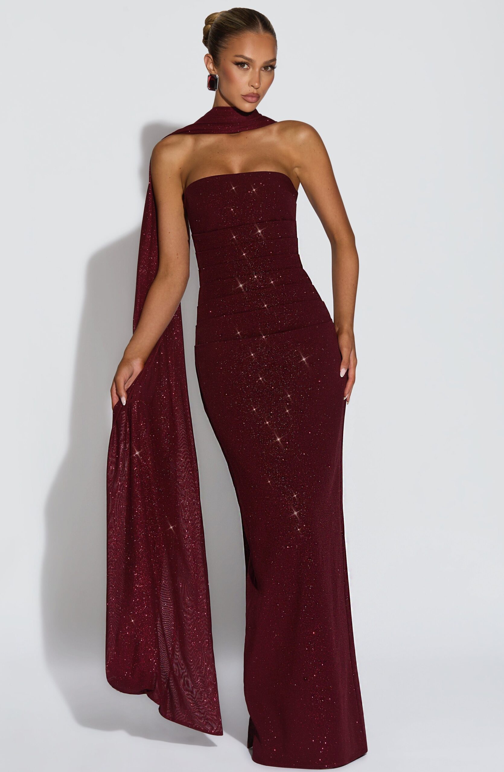 Pandra Maxi Dress in Glowing Wine Elegance — design diary 🌸 🌷 731