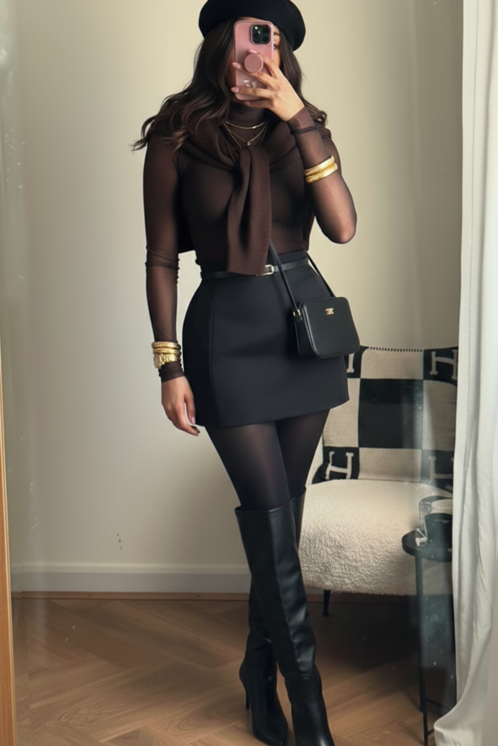 Parisian Chic Meets Neon Nostalgia in Timeless Elegance — design inspiration dai 794