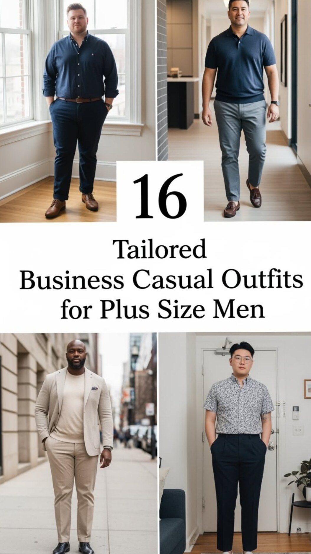 Polished Plus Size Men’s Business Casual With Neon Vintage Edge 🔸 🎭 925