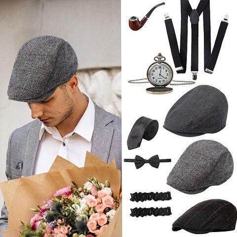 retro chic style ✧ Retro Gangster Glamour: Neon Gatsby Era Menswear Set 🎆 🔮 360