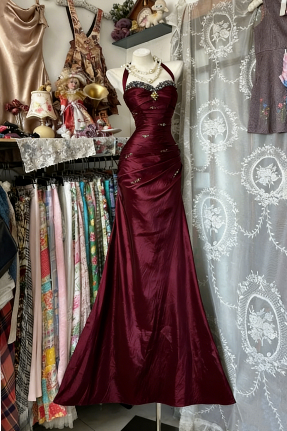 💜 ⟡ Retro Glam Birthday Gown Neon Elegance 420