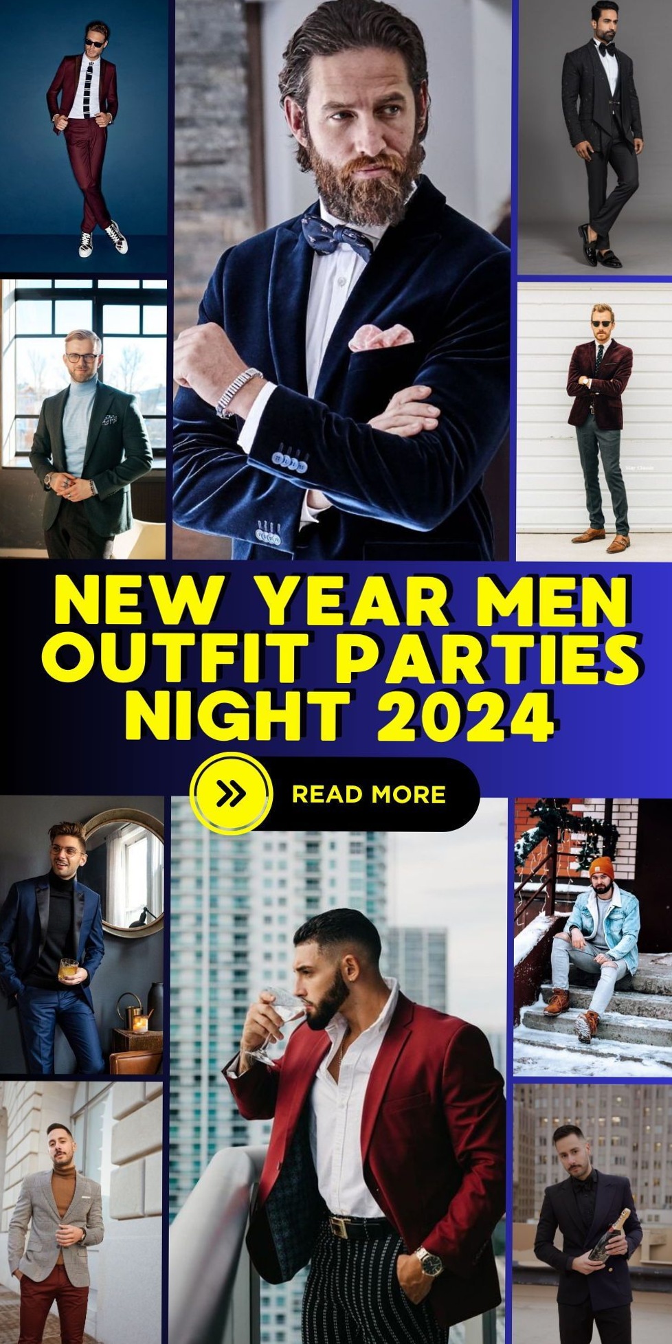 🪩 retro glamour inspiration ✦ New Year Elegance: Neon-Inspired Menswear for 2024 589