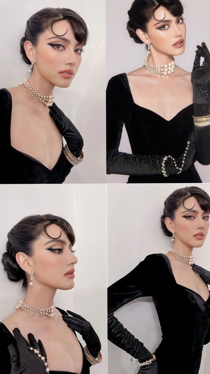 retro glamour inspiration: 🔮 🔵 Retro Radiance: Neon Elegance & Vintage Party Vib 966