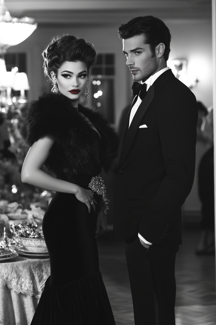 🌼 🍃 Retro Glow: 60s Party Looks Reimagined in Neon Elegance 257