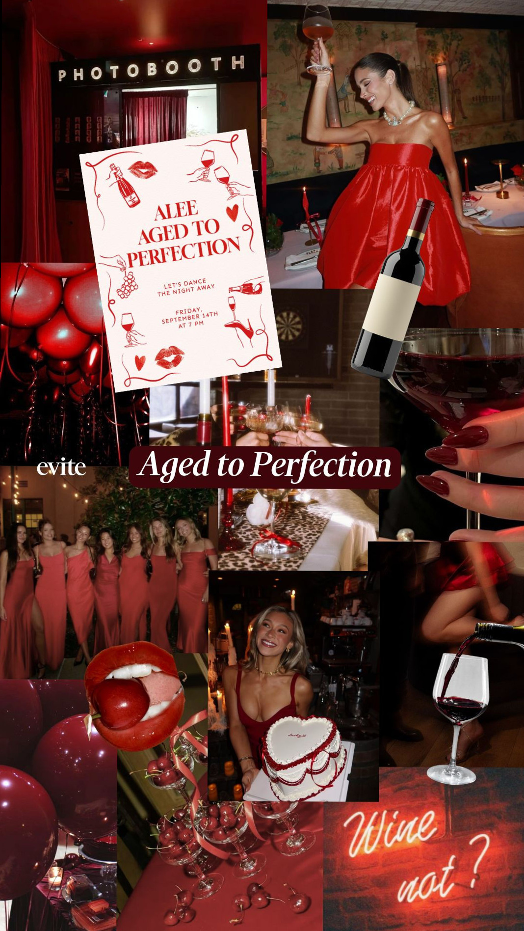 ✨ Retro Glow Wine Art Vintage Neon Party Elegance | creative luxury feed 507