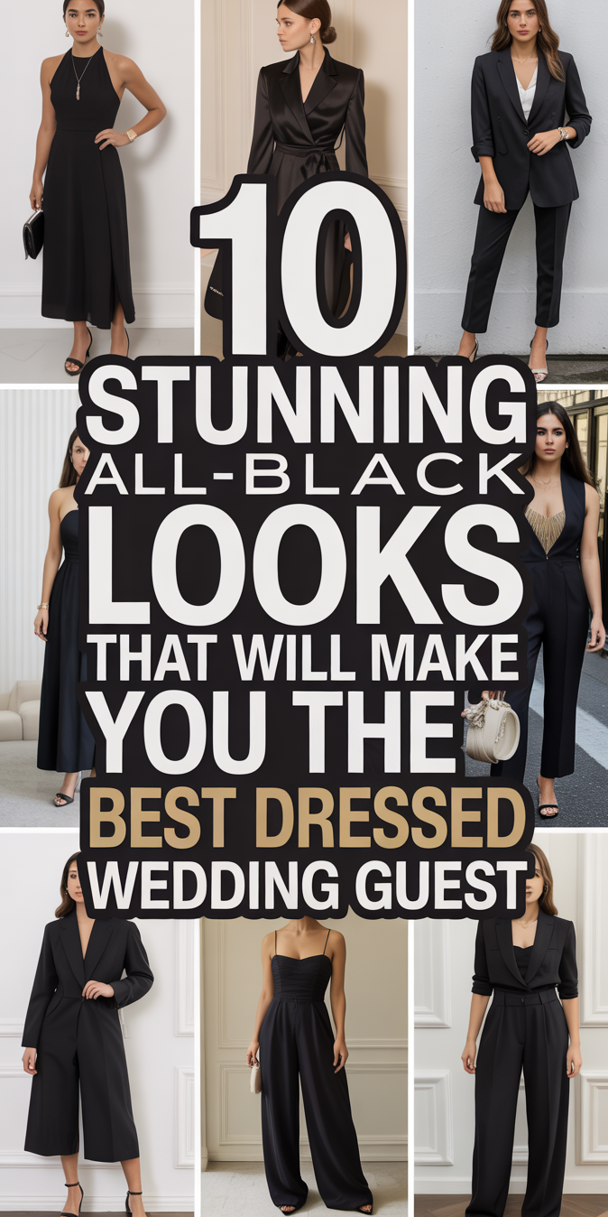 Retro Neon Elegance: Black Bridal Party Looks 2025 — 🎞️ 785