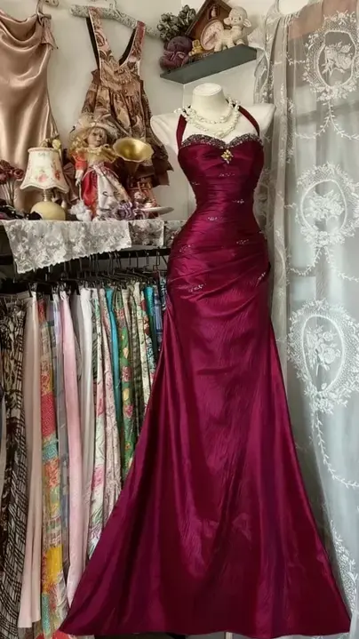 Royal Blue Mermaid Prom Dress with Vintage Beads & Neon Glam — 🌻 🌵 135