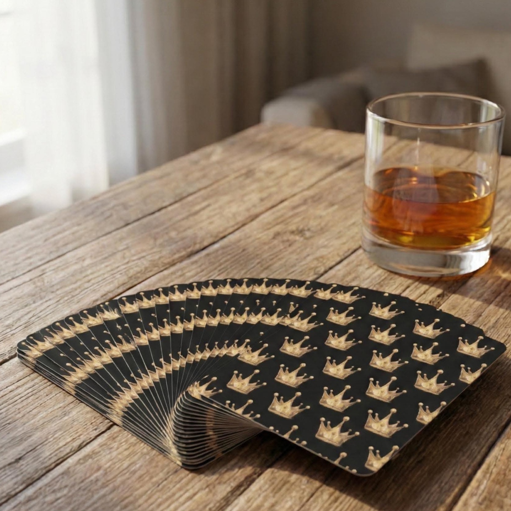 Royal Elegance Card Deck – Neon Vintage Game Night Gift for Him | 🌷 🍃 luxury nig 666