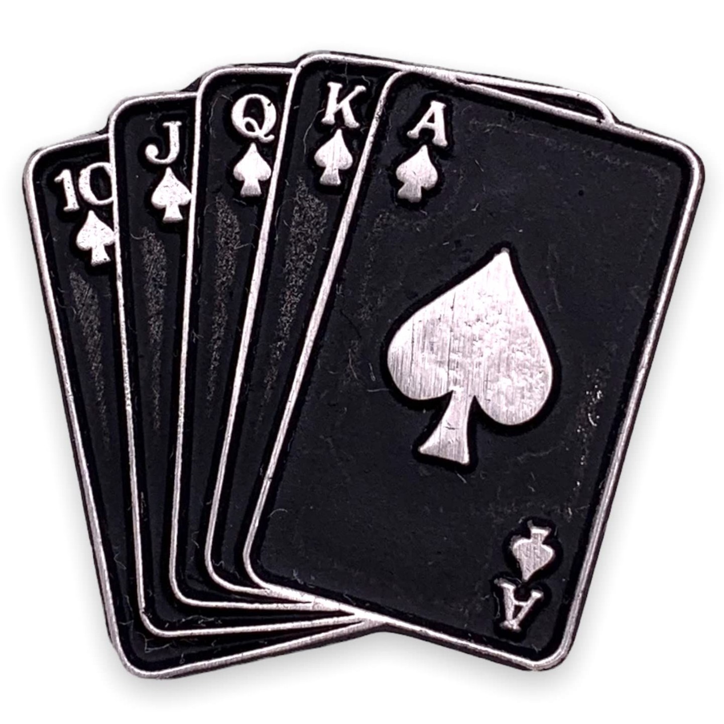 ⊹ Royal Neon Flush Pin — Vintage Vegas Card Lapel Design ⊹ 🌴 🏨 🛳️ 268