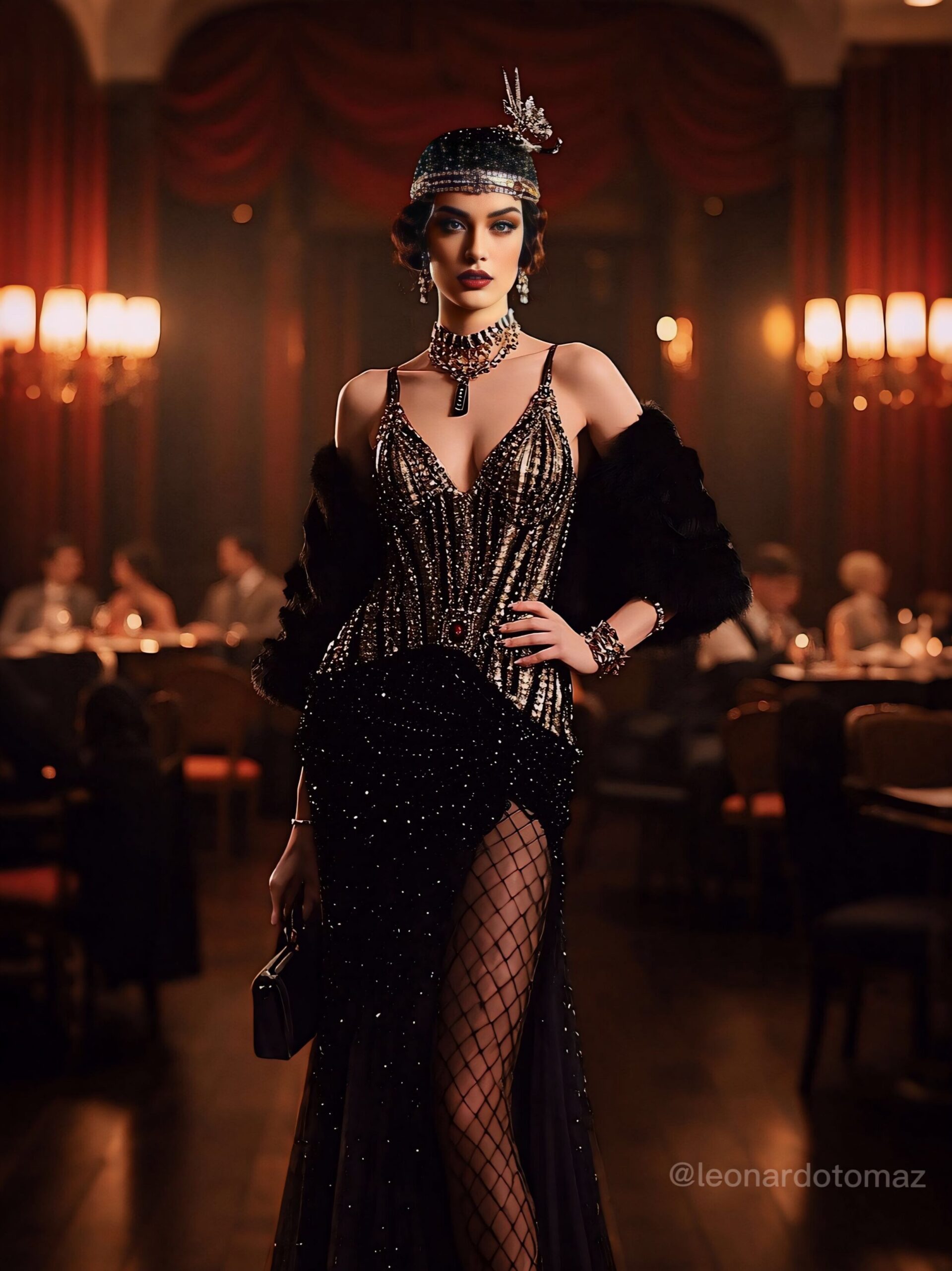 ruby red nights ✧ Neon Elegance: Vaudeville Vibes & Opulent Party Aesthetics 💟 🪩 199