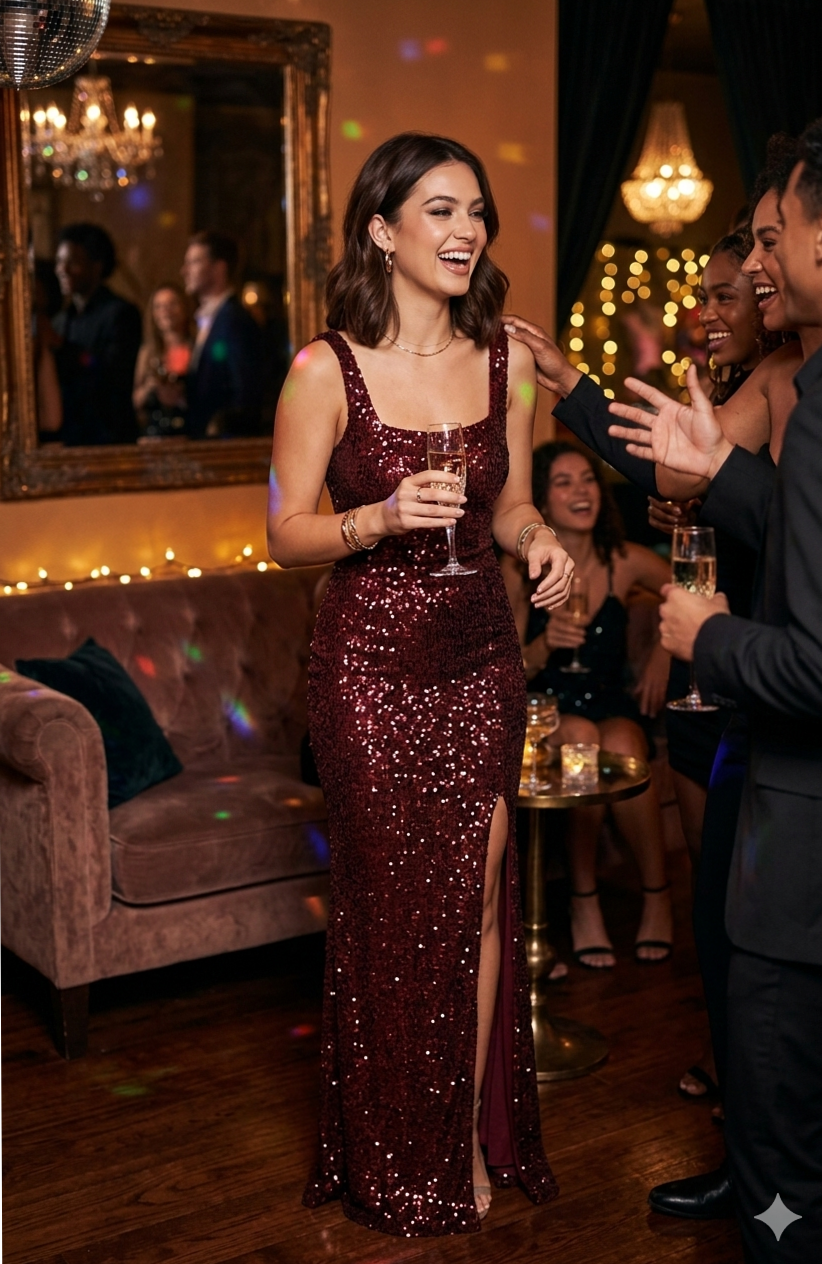 ruby red nights ✧ Neon Velvet Elegance: Affordable Bodycon Glam for Midnight Rav 552