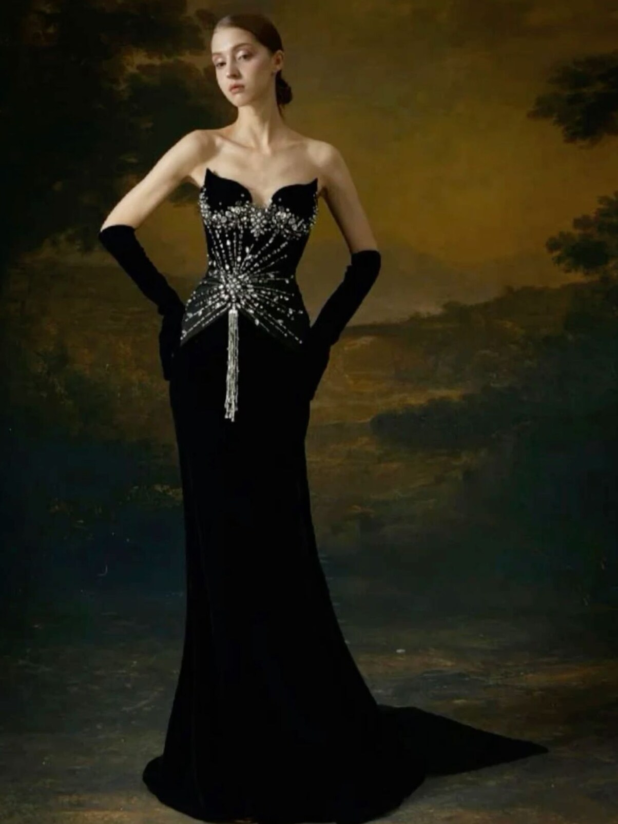 🌴 🌴 | Selene Chow’s Midnight Enchantment: Velvet Whispers of Neon Elegance | cur 374