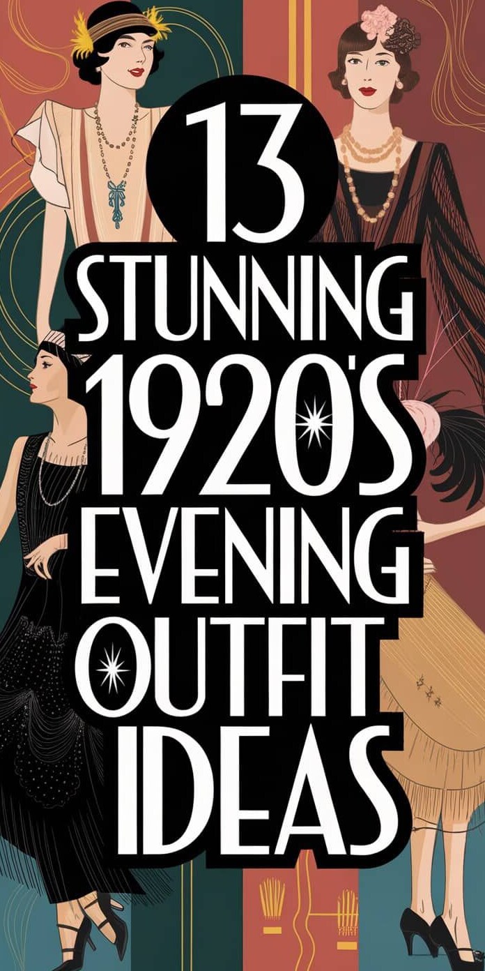 🎲 starlight aesthetic ✦ 1920s Glamour Nights: 13 Radiant Vintage Outfit Inspirat 148