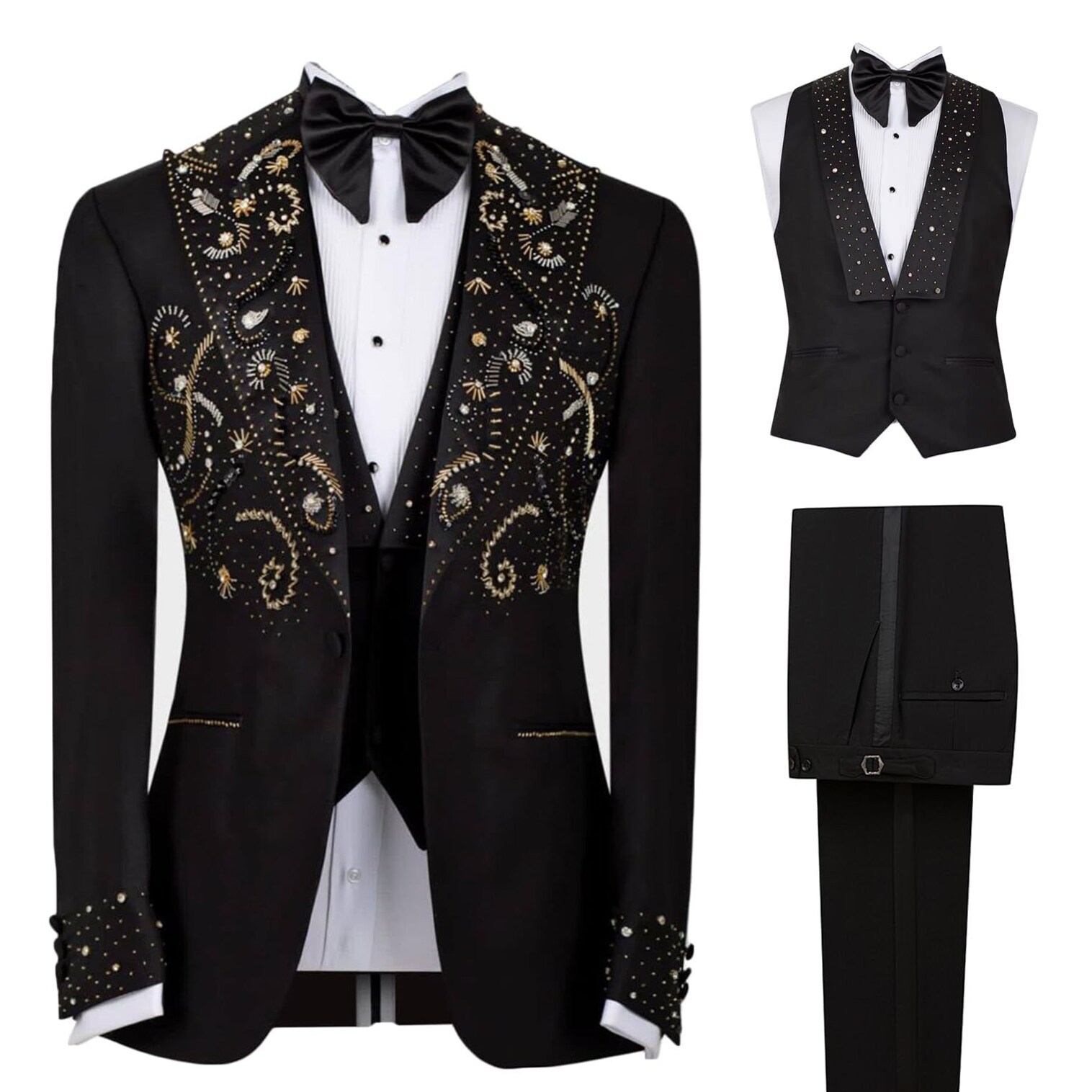 🎪 starlight aesthetic ✦ Neon-Vintage Elegance: Handcrafted Bead Embellished Slim 382