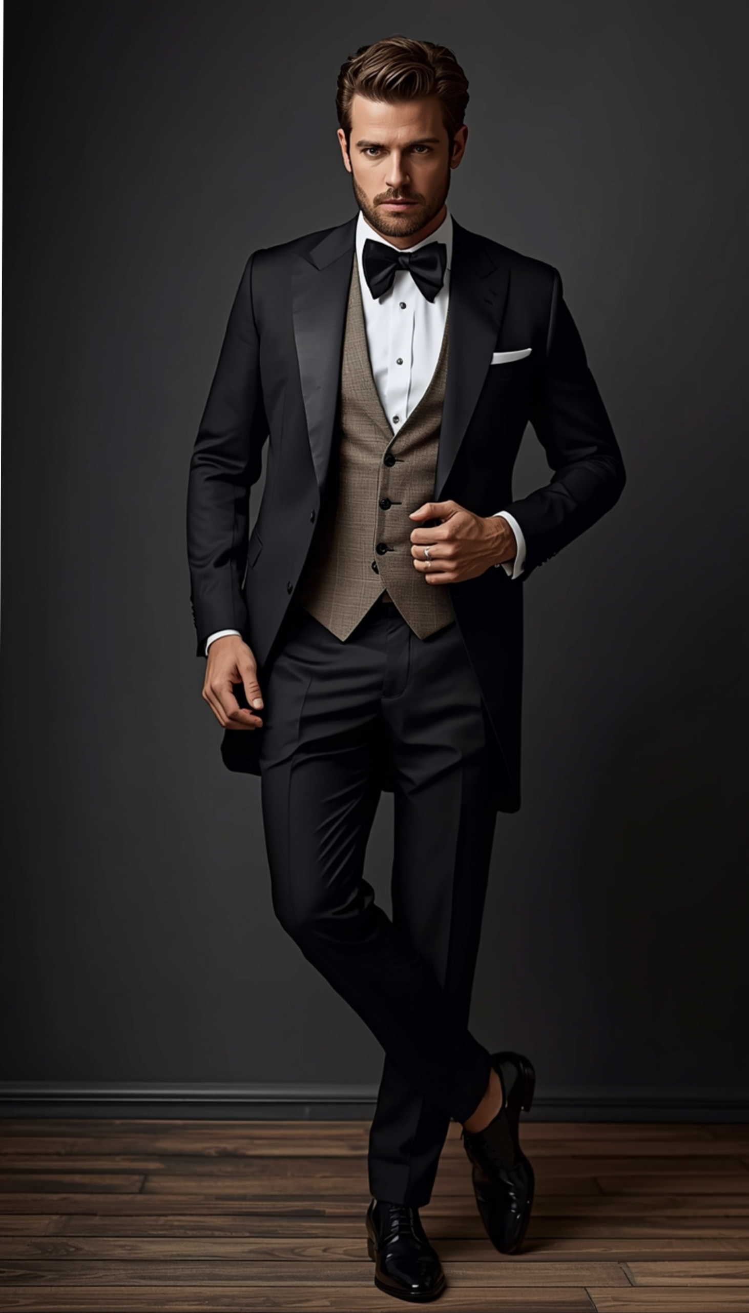 ✨ Structured Elegance: Neon-Edge Suits for Timeless Grooms | brand design magic 903