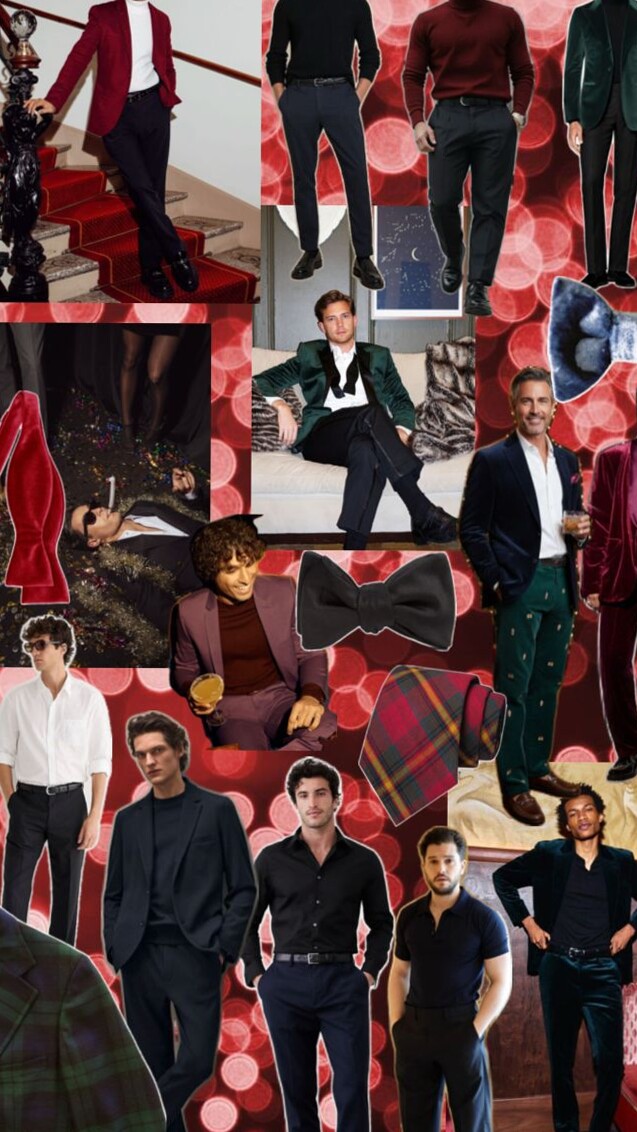 style study session: Neon Nostalgia: Timeless Holiday Style for Him 🎞️ 📻 459