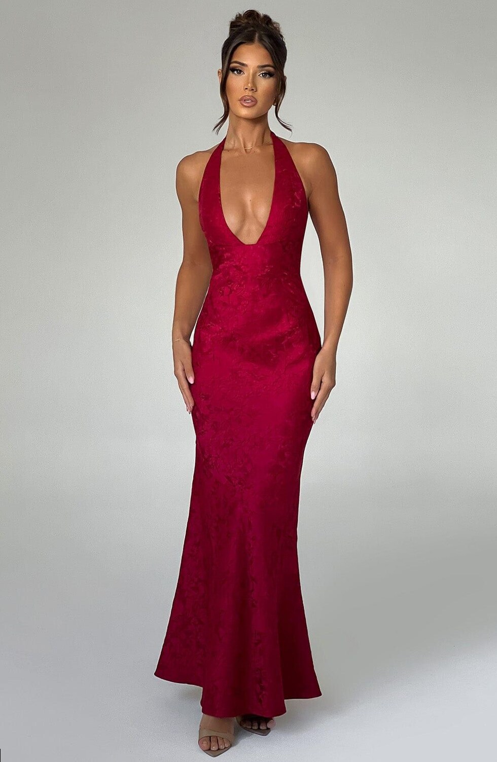 💄 💅 style study session ✦ Neon Velvet Elegance in Crimson 154