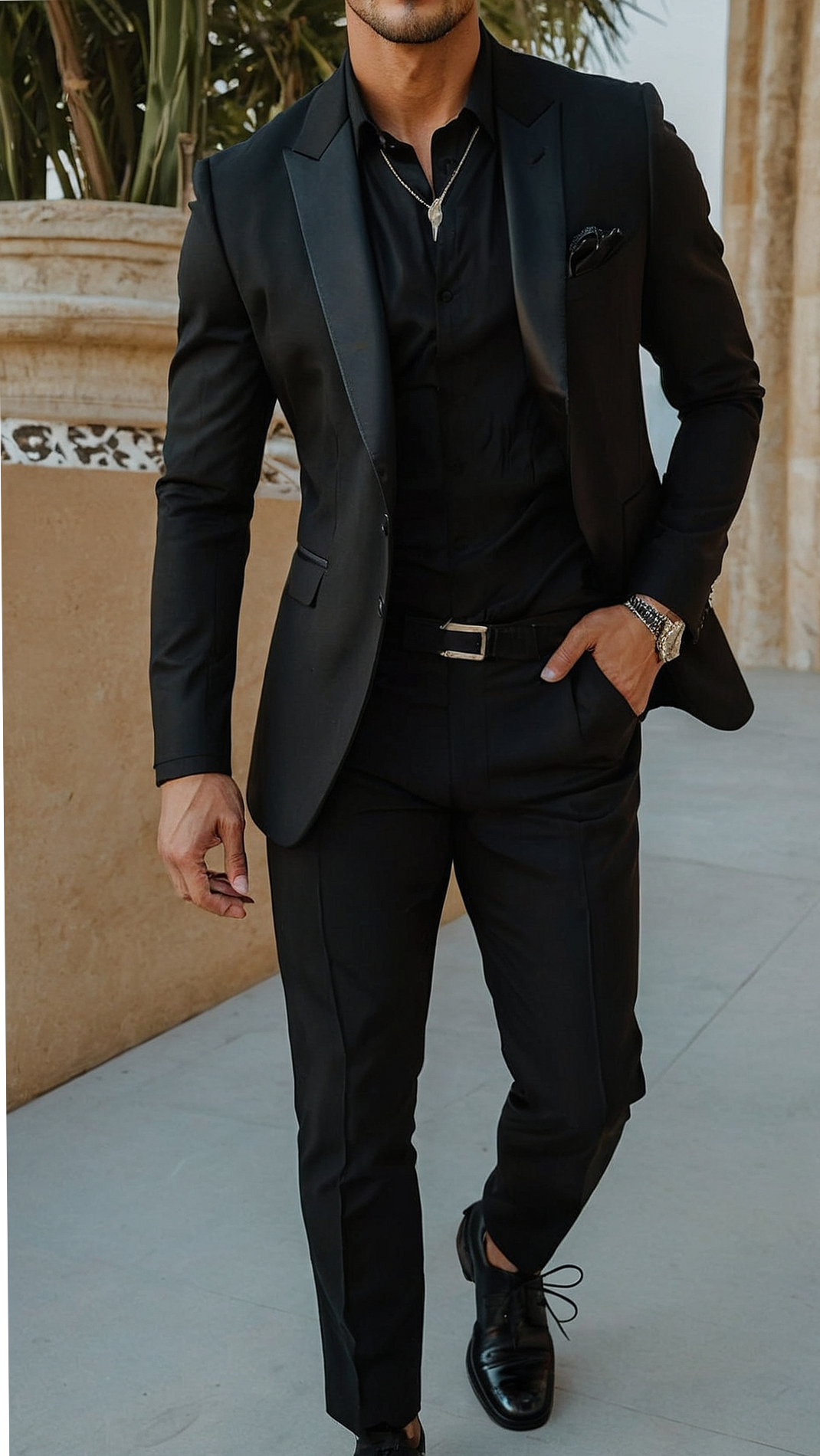 Stylish Neon Men in Black Looks for Couples This Halloween ⟐ visual vibe curator 632