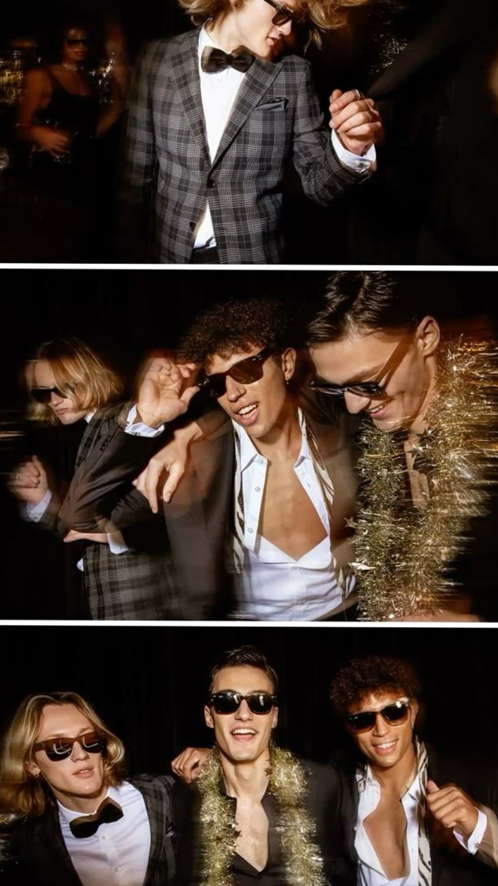 toast to good times • Neon Vintage Glow: Luxe Party Aesthetic & Game Art Vibe 🎭  396