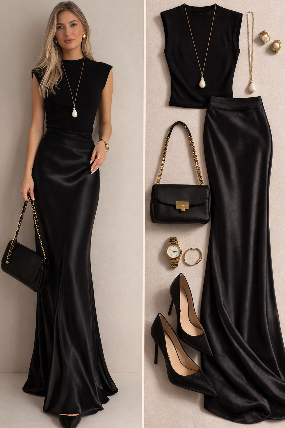 Velvet Neon Dreams: Satin Maxi Skirt for Midnight Romance | 💙 🔵 retro glamour in 158