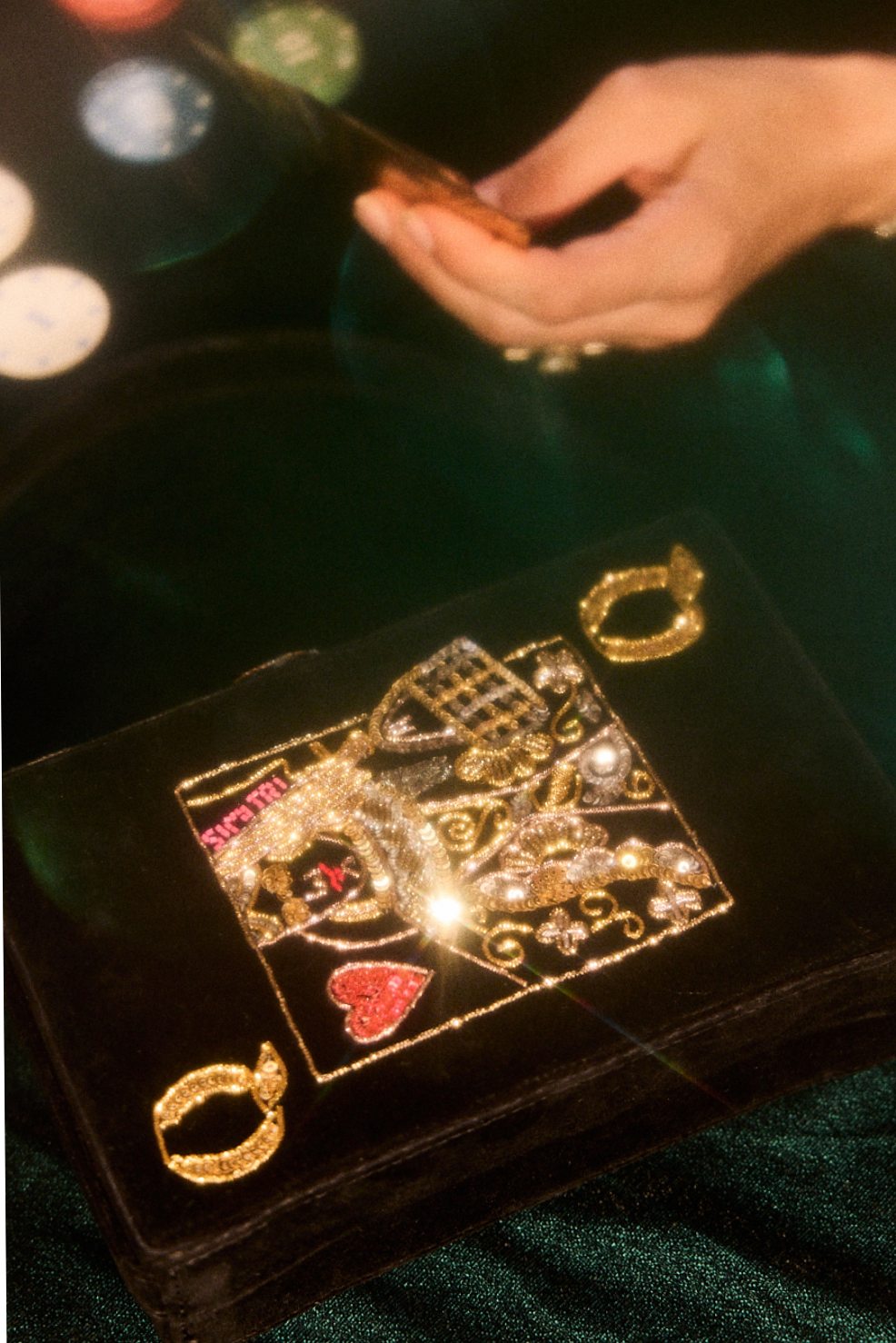 Velvet Neon Glow: Art Deco Party Clutch Design ⟐ gather and glow 854